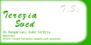 terezia sved business card